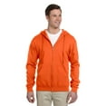 thumbnail image 2 of Jerzees Adult NuBlend Full Zip Hooded Sweatshirt, S, Safety Orange, 2 of 4