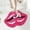 Pink, variant on Pink Red Bathroom Rugs, Cute Lips Bath Mat Non Slip Lips Shaped Absorbent Bathtub Rug Bathroom Plush Shower Rugs