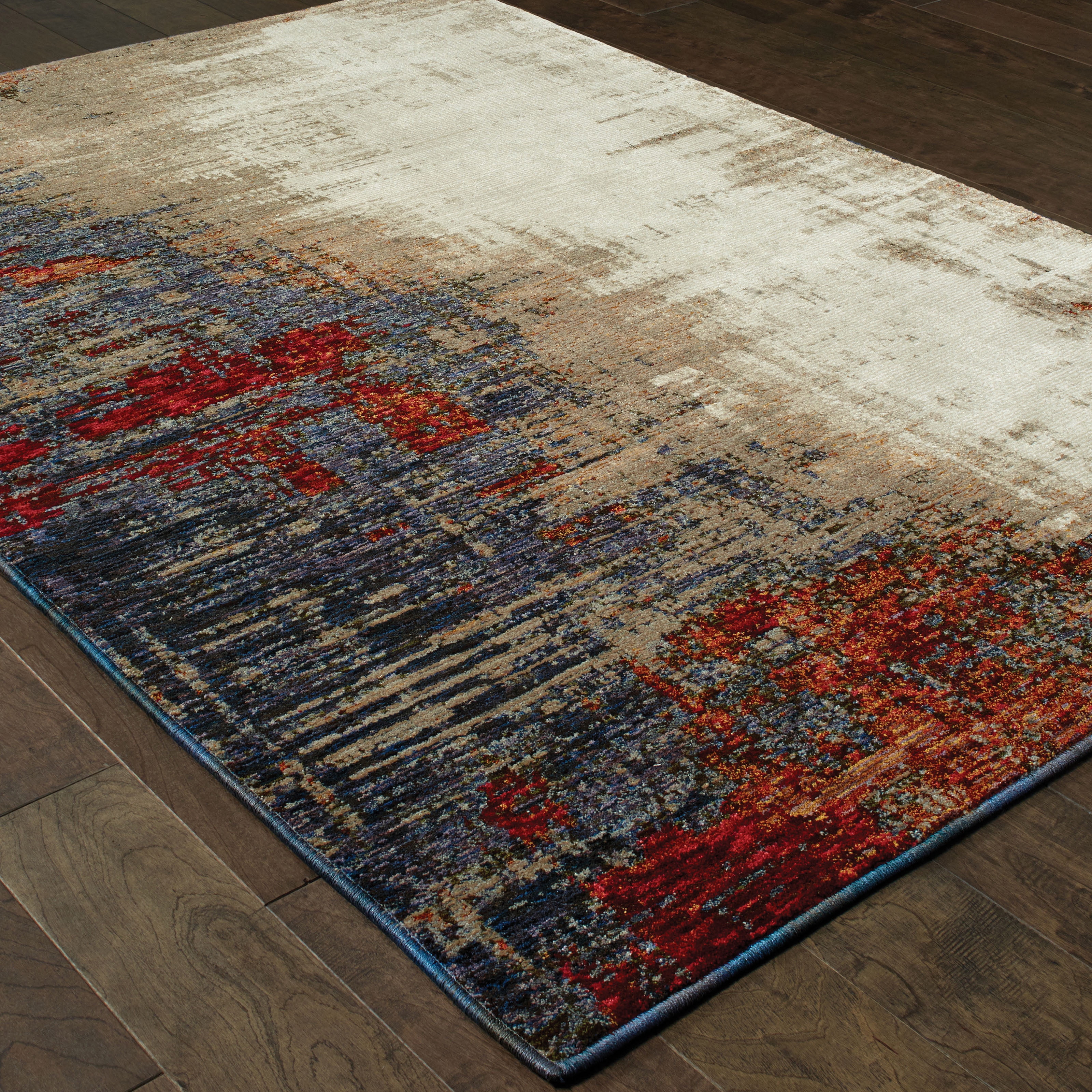 Avalon Home Everman Abstract Woven Area Rug, 5.25' x 7.55'