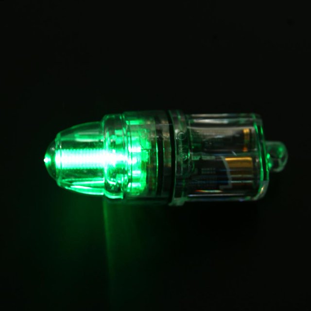 Bajo el agua Deep Drop LED Indicador de atracción de peces Señuelo Pesca con cebo (Verde)