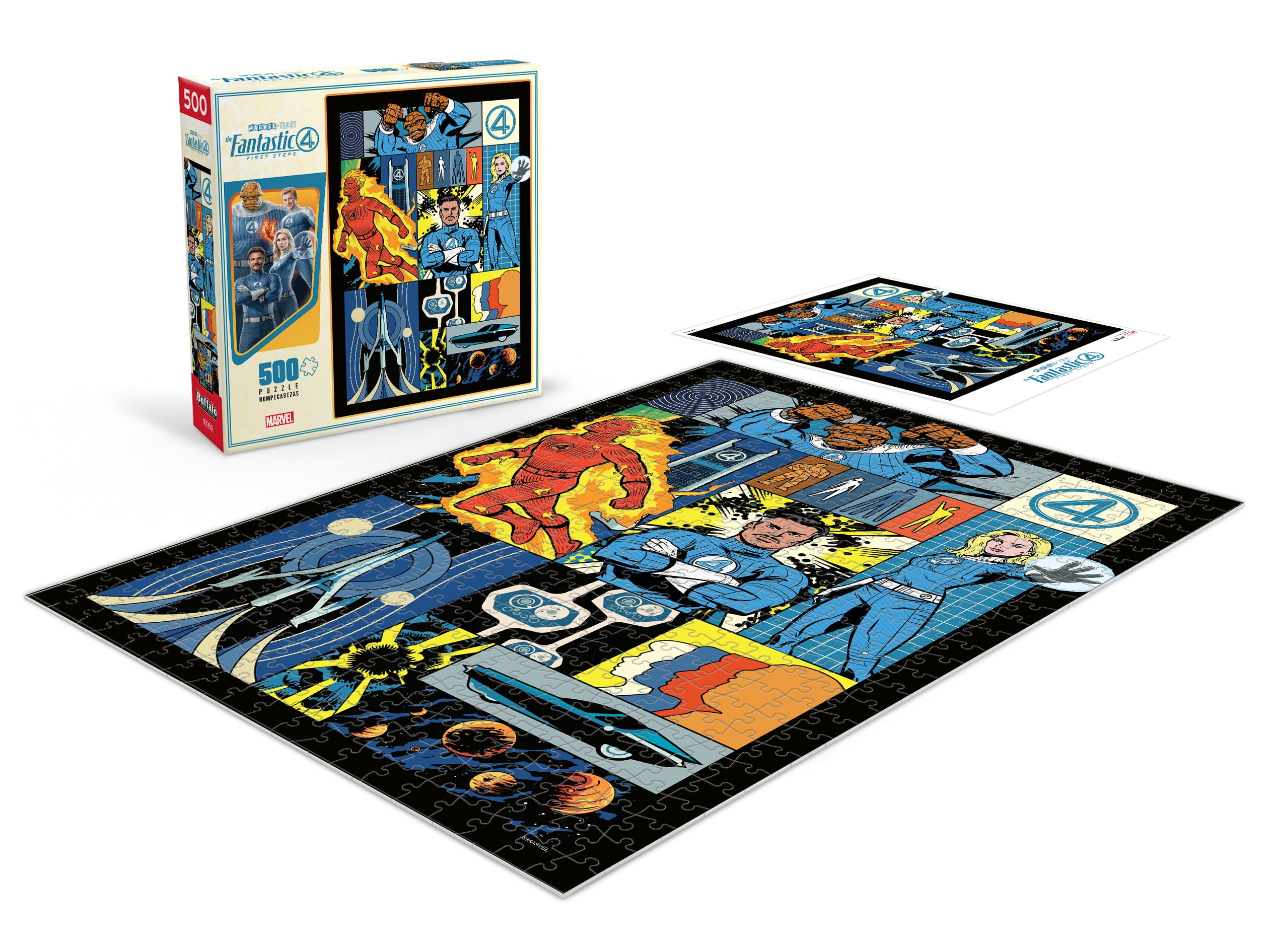Buffalo Games Marvel The Fantastic Four 500-Piece Interlocking Jigsaw Puzzle for Adults Ages 14-99 Years