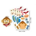 Npkgvia Stickers 36 Pack Animal Face Stickers For Kids Fun Make Your