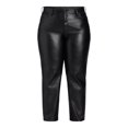 thumbnail image 5 of Terra & Sky Women's Plus Size Faux Leather Pant, sizes 14W-26W, 29" Inseam, 5 of 5
