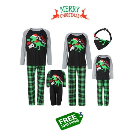 

Dinosaur Pattern Christmas Family Pajamas For Family