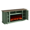 thumbnail image 3 of Pemberly Row 68" TV Stand Media Console For TVs Upto 75" with Fireplace in Green, 3 of 8