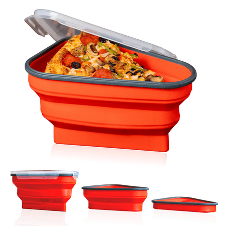 Pizza Pack - Reusable Pizza Storage Container with 5 Microwavable Serving Trays