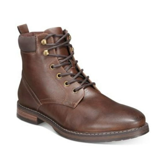 Club Room Mens Westin Lace Up Round Toe Comfort Boots Tan Size 11M NIB