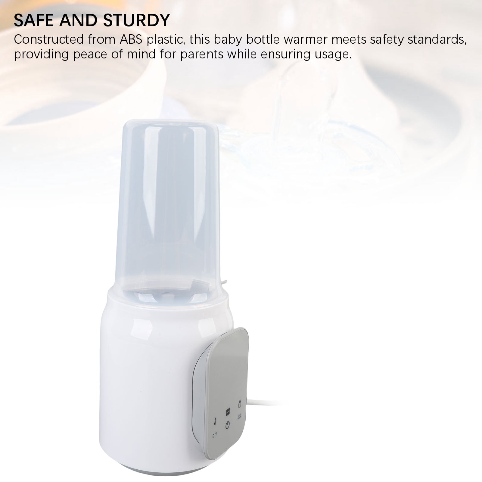 Rupoun Baby Bottle Warmer Multifunctional Constant Temperature Control Single Milk Bottle Heater Travel 6.3 inches / 16 cm