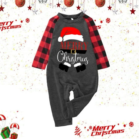 

LEEy-world Christmas Presents Grinch Pajamas - Family Christmas Pajamas Set Green Grinch Print Red 6-12 Months