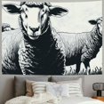 thumbnail image 2 of Orinice Sheep Tapestry Wall Hanging Unique Style Graphic Tapestries for Home Wall Decor Art Living Room Bedroom Dorm Farmhouse Apartment Decoration 40x60inch, 2 of 6