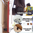 thumbnail image 4 of 10pcs Floor Mount Door Stop Cylinder Rubber Bumper Black Frame Wall Protect Bottom, 4 of 4