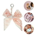thumbnail image 3 of Unique Bargains 1 Pc Trendy Bow Scarf Letter L Handbag Charm Decorative Keychain Orange, 3 of 5