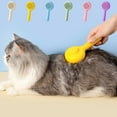 thumbnail image 7 of Meitianfacai Self-Cleaning Pet Comb - Hair Removal Brush with Stainless Steel Needle Massage Teeth, 7.09x3.15x1.97in Portable Grooming Tool for Dogs & Cats​（Beige）, 7 of 7