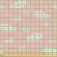 thumbnail image 2 of Ambesonne Cartoon Fabric by the Yard Upholstery, Sleepy Clouds Eyelashes, 10 Yards, Blush and White, 2 of 5
