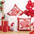 thumbnail image 3 of BLEUM CADE Valentines Day Pillow Covers Set of 2 Love Heart Throw Pillow Covers 18 x 18 inch Waterproof Valentines Day Decorations Pillow Cases, 3 of 9