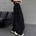 thumbnail image 6 of Ultrave Parachute Pants for Girls Wide Leg Cargo Trousers Y2K Streetwear Workout Pant with Pockets 5-15 Y, 6 of 7
