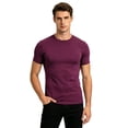 thumbnail image 4 of JTieacloth Men's T Shirts Performance Compression Workout Shirt For Wicking Athletic Top Gym Running Fitness Training Tee With Stretch And Breathable(Red,L), 4 of 6