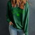 thumbnail image 3 of Charella Sweatshirts for Women St Patricks Day Decorations Long Sleeve Crewneck Tops 2024 Trendy T-shirt,Green,S, 3 of 5