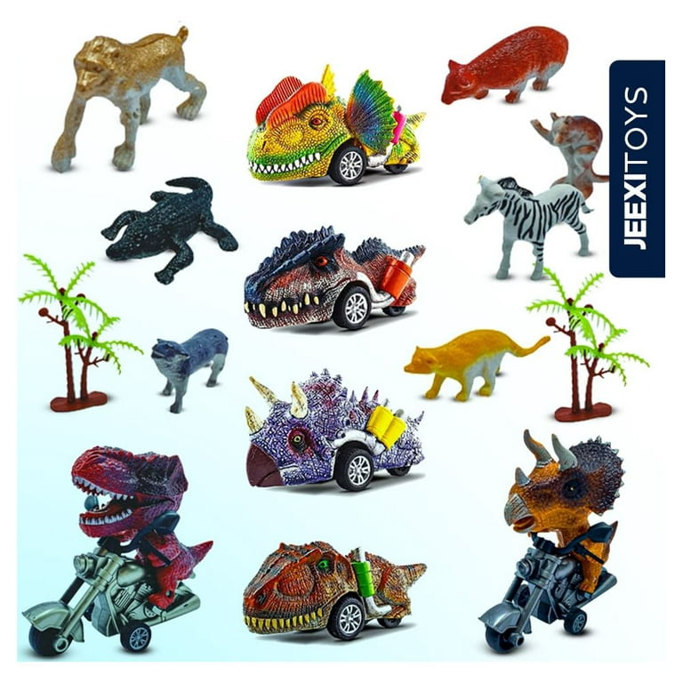 Hot Bee Dinosaur Toy, 6 Pack Pull Back Toy Cars,Dinosaur Games with T-Rex  Toys Christmas Birthday Gifts for Boy Age 3,4,5 and Up 