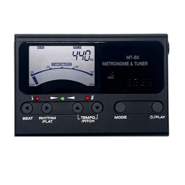 MT-80 Metrónomo LCD Multifunción Profesional para Guitarra, Generador de Tonos y , Ukelele y Violín