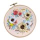 thumbnail image 3 of Kit de inicio de bordado con patrón de flores, manualidades de punto de cruz DIY, flores Flor 3, 3 of 9
