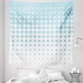 thumbnail image 1 of Vintage Blue Tapestry, Vertical Geometric Dots Pattern Decreasingly Flowing down in Order, Fabric Wall Hanging Decor for Bedroom Living Room Dorm, 5 Sizes, Pale Blue and White, by Ambesonne, 1 of 1