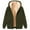 Army Green, variant on Lenago Fleece Jacket Men Plus Size Winter Long Sleeved Cardigan Pockets Warm Plush Hooded Jacket Fleece Sweater Coat Coat for Men