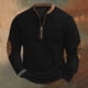 thumbnail image 1 of Blusas y camisas de manga larga con cuello redondo Sudadera con capucha de cuello redondo para hombre Jersey estampado Blusa de poliéster de manga larga para hombre, 1 of 4