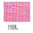 thumbnail image 2 of Dog Bed Crate Pad Ultra Soft Pet Bed with Cute Star Print Washable Crate Mat for Large Medium Small Dogs Reversible Fleece Dog Crate Kennel Mat Cat Bed Line(M,Pink), 2 of 7