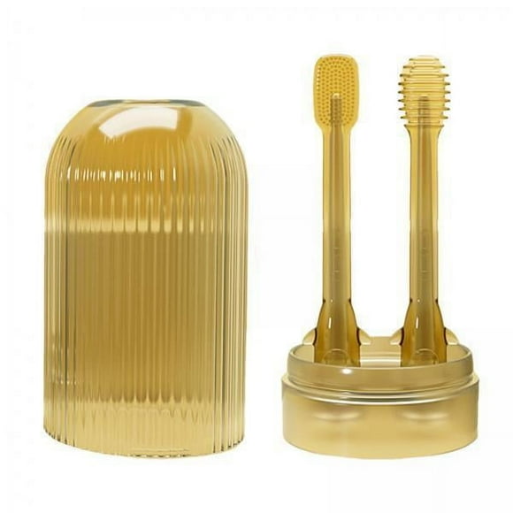 2x2x Cepillo De Dientes Para Bebés Cepillo De Lengua Para Niños Para Bebés Recién Nacidos Oral Dorado