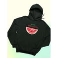 thumbnail image 3 of Buon Ferragosto Watercolor Melon Hoodie Women -Image by Shutterstock, Female Medium, 3 of 4