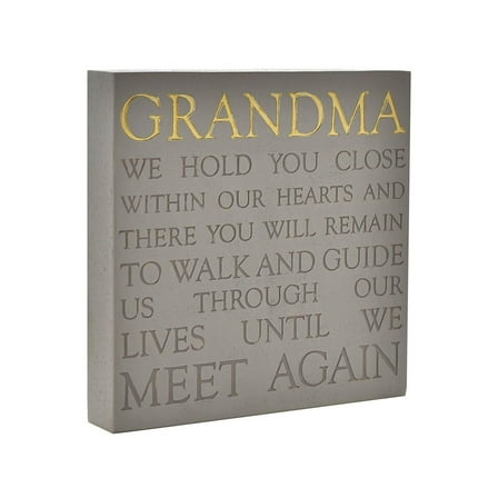 Thoughts of You Memorial Square Plaque - Grandma