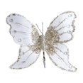 thumbnail image 4 of Dualoai Butterfly Clip Christmas Ornament Decoration Indoor Home Glitter Decorative White, 4 of 9