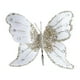 thumbnail image 4 of Adorno navideño con forma de mariposa, decoración brillante para el árbol de Navidad Blanco, 4 of 9