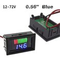 thumbnail image 1 of 0.56inch Red Blue Lcd Digital Voltmeter 12v 60v 72v Battery Capacity Indicator Lead Acid Power Car Motorcycle Voltage Tester, 1 of 1