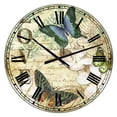 thumbnail image 1 of DesignArt Inspirational Butterflies Love Large Wall Clock, 1 of 2