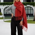 thumbnail image 2 of HNMKIU Soft Winter Scarf For Cozy Thick Wrap Shawl Elegant Neck Warmer Crafted For Casual Home Comfort And Year Round Wear ,One Size, 2 of 5