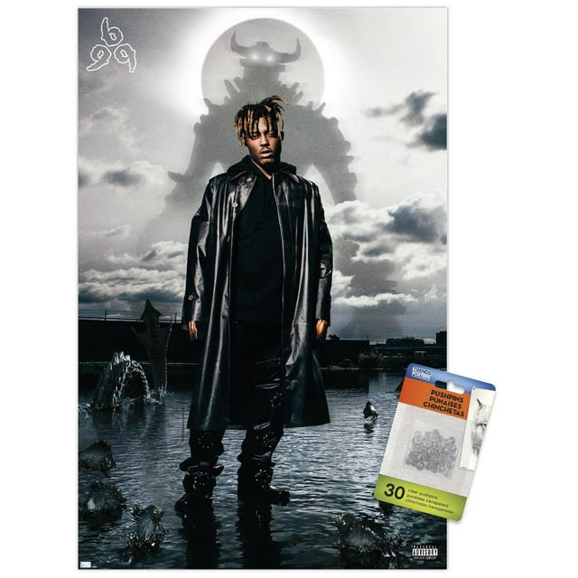 Juice WRLD - Fighting Demons Album Cover Wall Poster, 22.375" x 34"