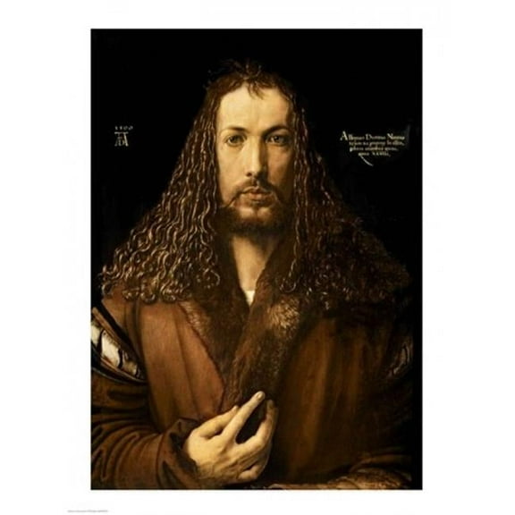 Self Portrait at The Age of Twenty-Eight 1500 Poster Print by Albrecht Durer - 18 x 24 in.