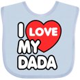thumbnail image 3 of Inktastic I Love my Dada Boys or Girls Baby Bib, 3 of 4