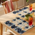 thumbnail image 4 of Vintage Ethnic Placemats Set of 4 Country Shabby Chic Abstract Floral Motif Place Mats Indoor Wipeable Table Mats Washable Cloth Dining Table Placemats for Kitchen Holiday Party Home Decor 13x19 Inch, 4 of 9