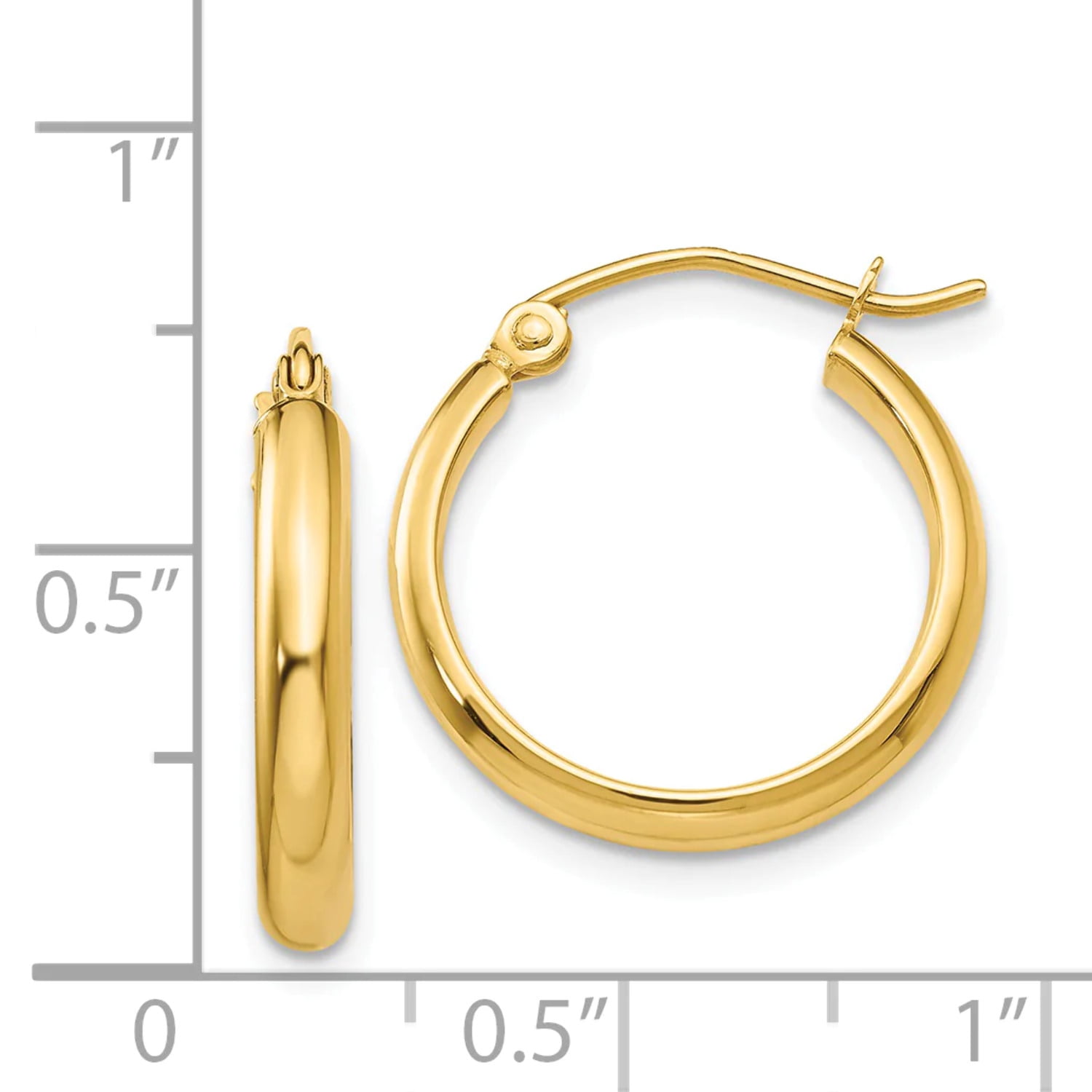 Primal Gold 14K Yellow Gold Hoop Earring