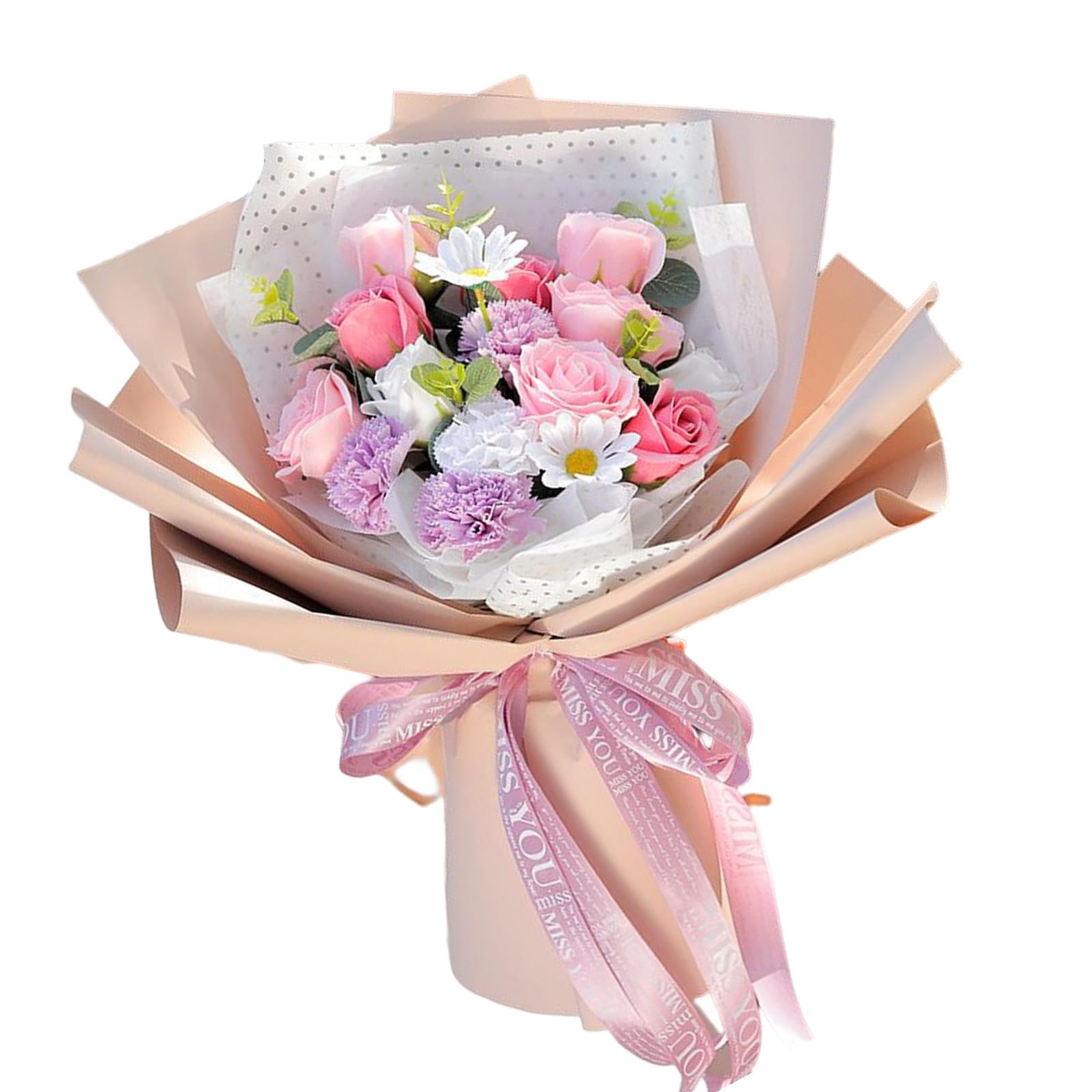 New Design Packing Gift Flower Soap Rose Bouquet Wrapping Paper with Bag  for Sale Dried Flower Bouquet Artificial Flowers - China Dried Flowers and  Plants and Dried Flowers price