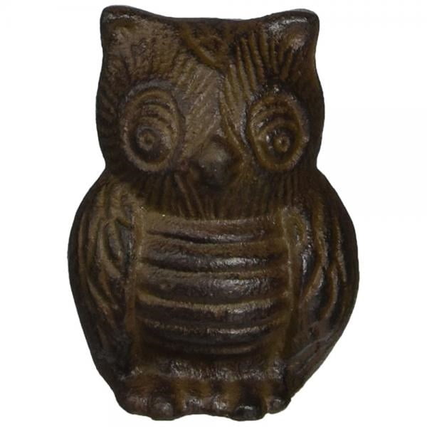 Abbott Collection Cast Iron Bird Door Wedge Dark Brown Small