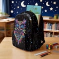 thumbnail image 3 of Yspwyqan Kids Backpack and Lunchbox Set, Rainbow Owl Backpack Set for School Ages 8-15, 600D Lightweight Laptop Bags with Pencil Case for Hiking Daypack, 3 of 7