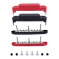 thumbnail image 4 of BAOSITY Power Distribution Block 250A 10 x Screws Terminals ,with Cover,Bus Bar Terminal Block 12V Battery Busbar for Boat Marine 1 pair red black, 4 of 8