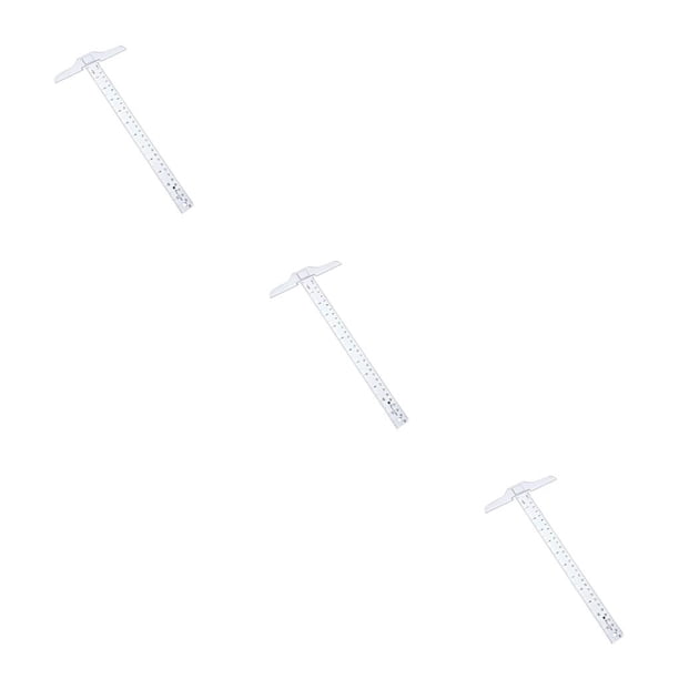 T Shape Drawing Ruler Transemion T-shaped Ruler Students Teacher Drawing Rulers Measuring ...