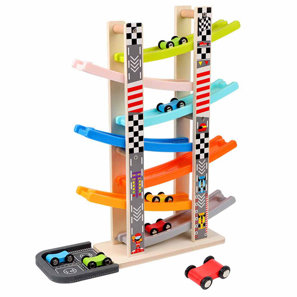Special ramp racer toy : 8 bright mini cars set off from the top ...