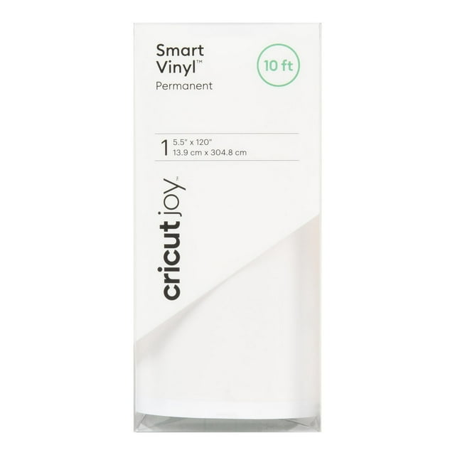 Cricut Joy™ Smart Vinyl™ – Permanent Value Roll (10 ft), White