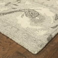 thumbnail image 2 of Oriental Weavers Craft Hand-made Wool Area Rug - 93001 - 8' x 10' - in Ash/ Ivory - Scandinavian Inspired, Hand-Made Wool Rugs, Dining, Living Room Rug, 2 of 3